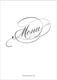 Romantic Script Foil Menu Cards Image 3 of 12